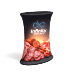 Stand Counter Ovalado con Luz 75x45 cm